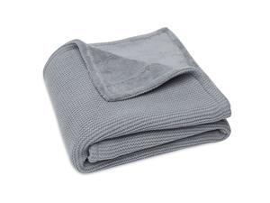 Jollein Deken wieg Gebreid / Fleece 75x100 Grey